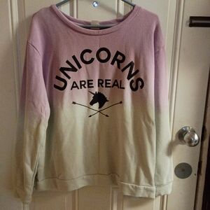2/$10 Unicorns Are Real Gradient Sweatshirt XL